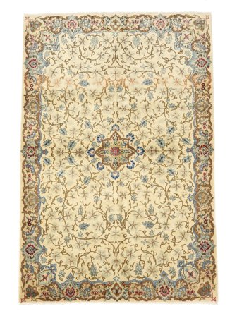 Hand Knotted Persian Keshan Rug 137X203 Orange/Brown