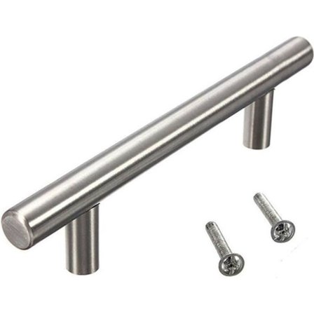 10 stk. T-formede Håndtag 10*96*150mm Knapper med Skruer Skab Skuffe