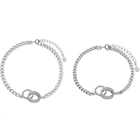 Par armband vänskap par distans matchande armband gåvor 2 st