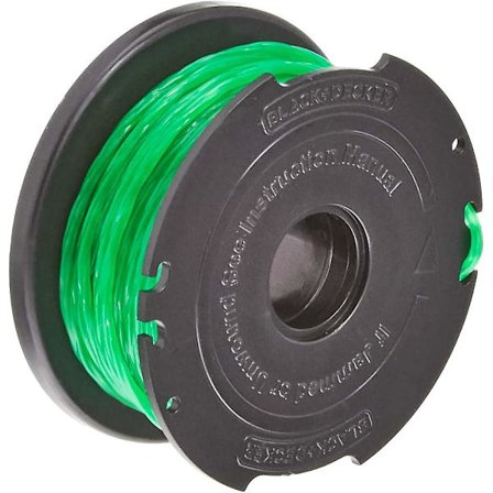 BLACK+DECKER Reserve Spol for String Trimmere, Reflex Plus Spol, 6 m av Holdbar Grønn Nylon Li