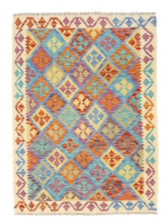127X173 Dywan Orientalny Kilim Afgan Old Style Brunatny/Pomarańczowy (Wełna, Afganistan)
