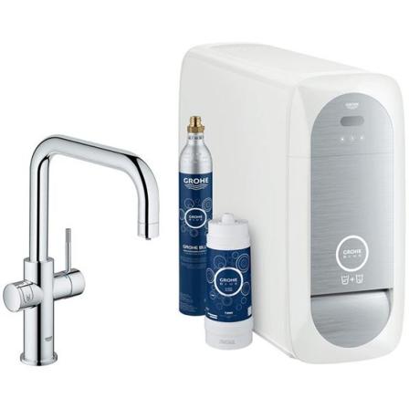 Grohe Blue Home Köksblandare krom, U-pip, trådlöst uppkopplad, Badrum