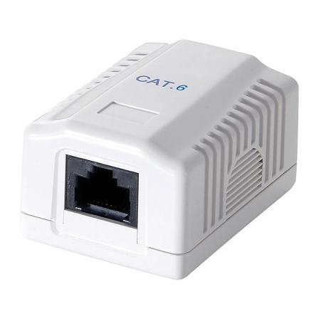 LogiLink LOGILINK- Outlet Cat.6 Wall Outlet 1xRJ45 UTP, pure white