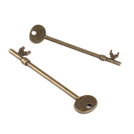 Antik Koppar Ghost Key Retro Idé Nyckel Magic Trick Trollkarl Närbild Rekvisita Jippon Skämtverktyg