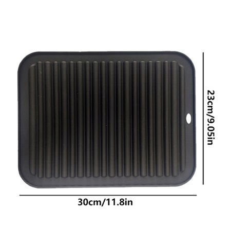 Lämpöä kestävä silikonialusta Black