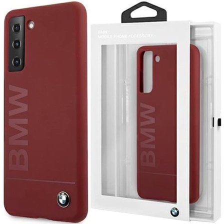 BMW SILIKONE SIGNATURE LOGO COVER TIL SAMSUNG GALAXY S21+ - RØD