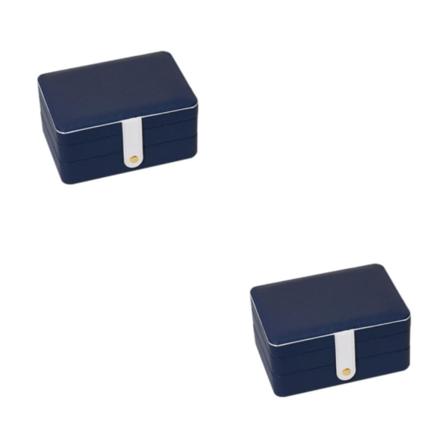 1/2/3 case Organizer Displayhållare för ringar Blue Style A 2Set