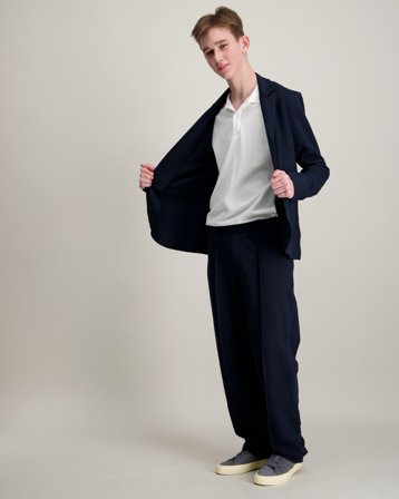 LMTD NLMSKEAN LOOSE PANT Blauw Broeken Jongens - Kids Brand Store