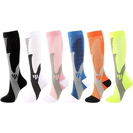 Sports Kompression Strømper Mænd og Kvinder Cykling Strømper Fodbold Strømper Stretch Strømper ,XXL