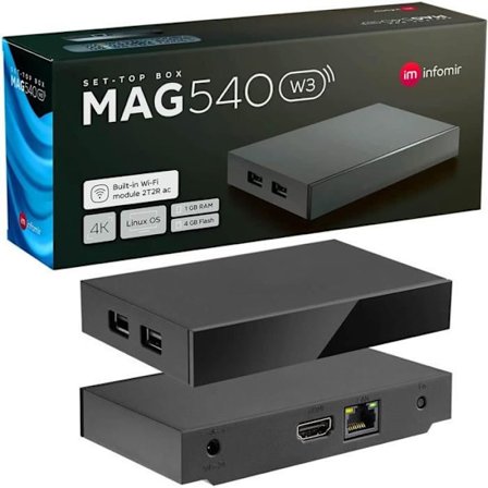 Dekodare MAG540w3 - GENERIC - 4K mediaspelare - Inbyggt WiFi - HDMI 2.1 - 1 GB RAM