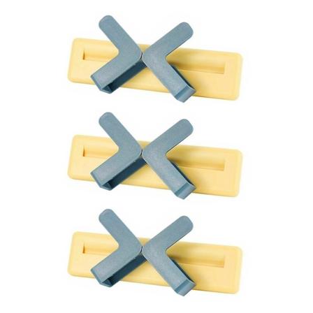 D26 Fræseballhåndtak med tre kulehåndtak, putevippehåndtak, 16 mm borekuleveivsølv (1 stk)