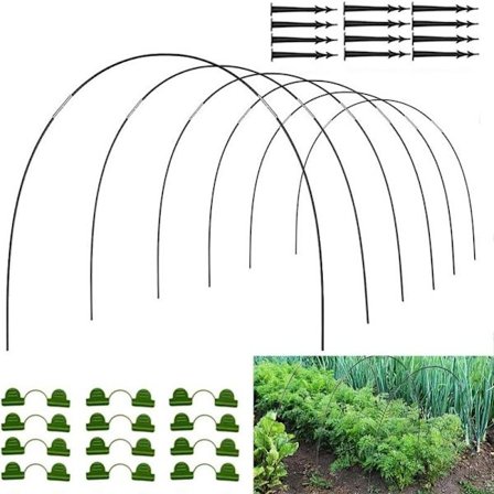 Drivhusbue folietunnel, buer til folietunnel, havetunnel, drivhusbue glasfiber, tunnelbuer til højbed, havebed