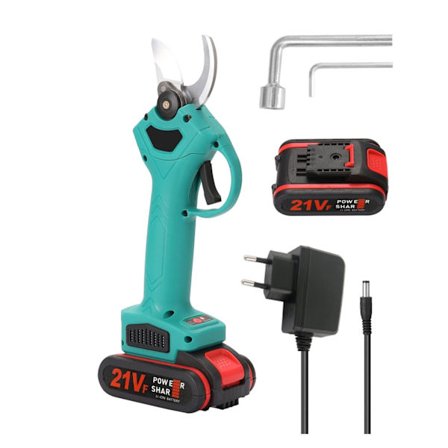 Træbeskærer, elektrisk beskærer, trådløs beskæringssaks effektiv frugttræ bonsai beskæring grene skæremaskine (blå)