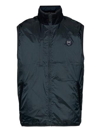 Fjord Quilted Reversibel Vest - Grs Blue Knowledge Cotton Apparel