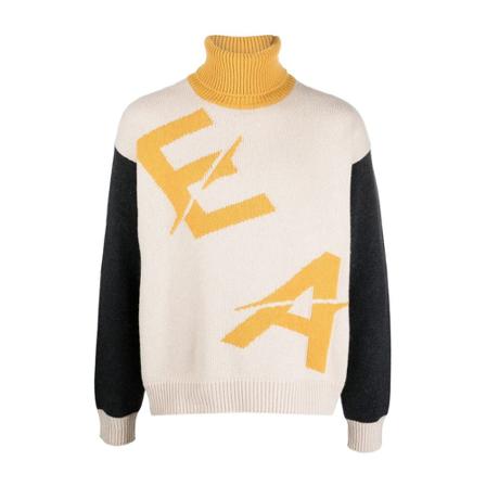 Emporio Armani, Turtlenecks Geel, Heren, Maat:S
