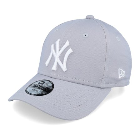 New Era - MLB Harmaa adjustable Lippis - Kids New York Yankees 9FORTY Basic Grey Adjustable @ Hatstore
