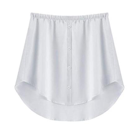 Skjortförlängare Justerbar Skiktning Fake Mini-kjol White 3xl