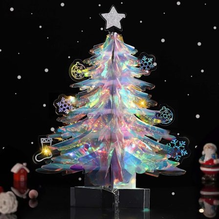 Pop-up juletre, 7,87 tommer lite juletre 3D pop-up C