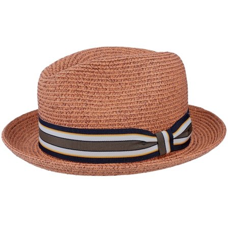 Seeberger - Oransje straw Hatt - Salem Rust Straw Hat @ Hatstore