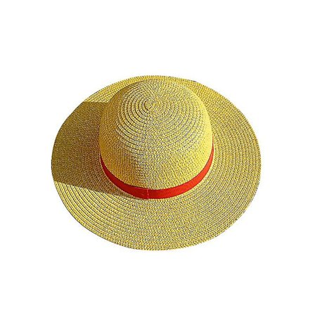 Luffy Straw Hat One Piece Cosplay Cap Anime Sun Beach Hatut Halloween Performance -asu