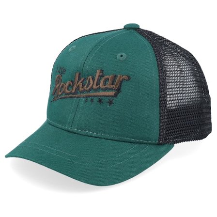 Kiddo Cap - Green - trucker - Cap - Kids Toddler Little Rockstar Dark Green/Black Trucker - Hatstore