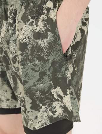 Endurance Koy M 2-In-1 Shorts - Green - M