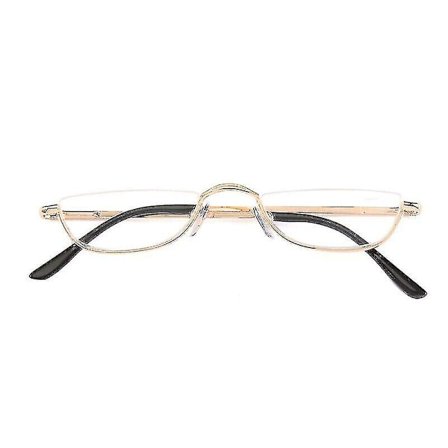 Lesebriller Metall Fjærhengsler Halvmåne Semi Innfatningsløse Lesebriller 1.0~4.0-Perfekt