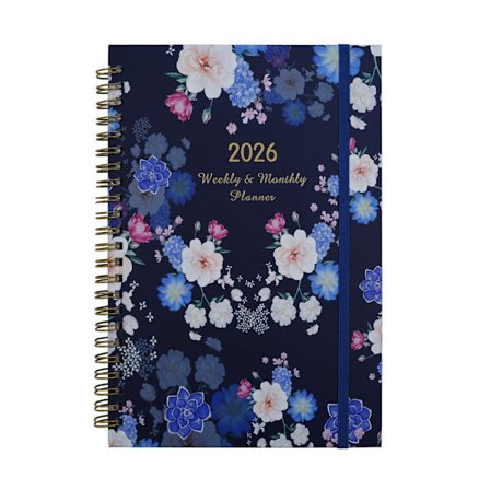 2026 Kalender 12-månadersplanerare, personlig organisatör med månatliga mål, att-göra-lista, vane tracker B