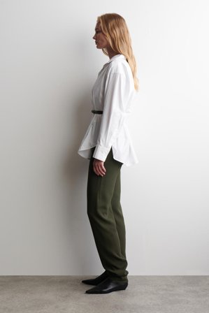 COS Women's Pantalón Slim Fit Elástico in Verde