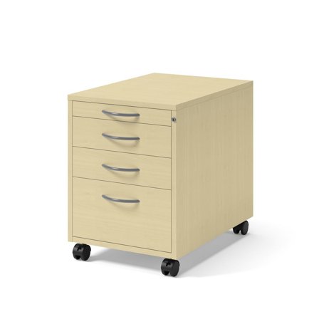 LANAB DESIGN Skrivbordshurts 4 lådor björklaminat - Lyreco - Kontorsmöbler och inredning - Bord och hurtsar - Hurtsar