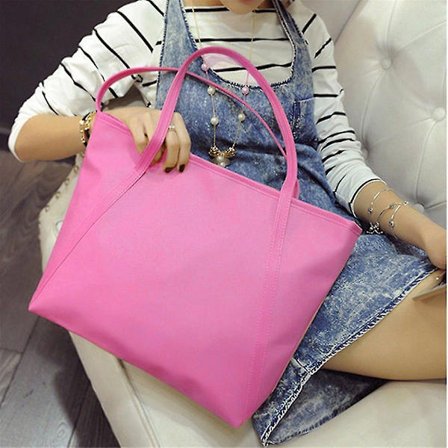 Mote Skulderveske for Kvinner, Casual PU Lær Håndveske