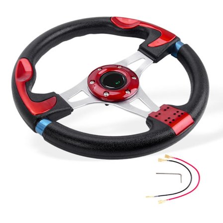 Universal 320mm Lättvikts Bilratt PU Material Snabb Installation För De Flesta Fordon Enkel Installation