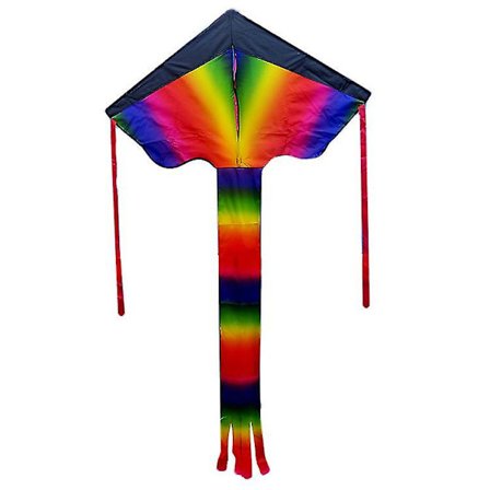 1 stk Regnbue Trekant Drage Udendørs Børn Sjov Sport Legetøj Gave Luft Fly Fødelsdag Gaver