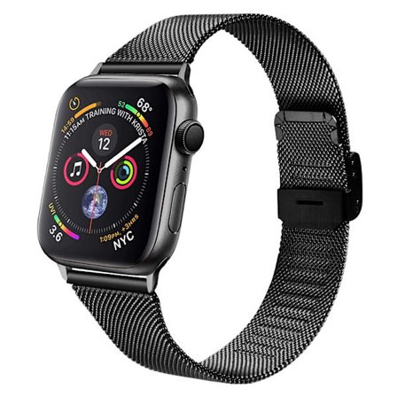 Armband Milanese Mesh Apple Watch 42mm Svart
