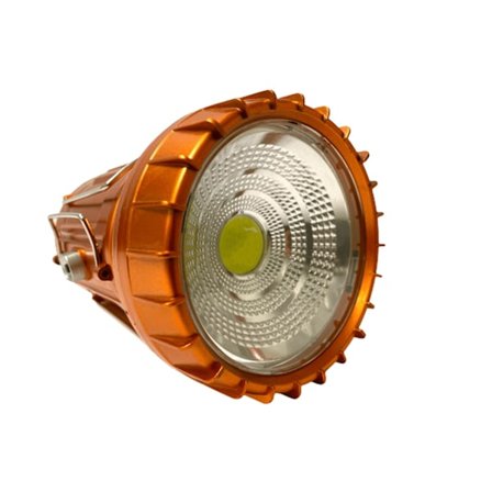 LED Campinglampa m/batteri - Koppar eller silver - laddas via solceller