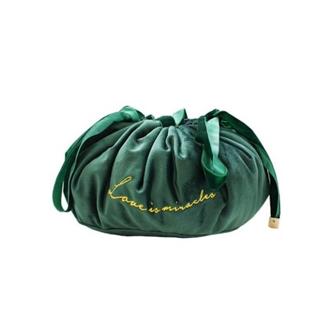 Ears Velvet Storage Bag Cosmetic Pouch Bag GREEN