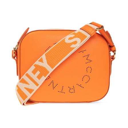 Stella McCartney, Shoulder Bag With Logo Pomarańczowy, Kobieta, Rozmiar: ONE Size