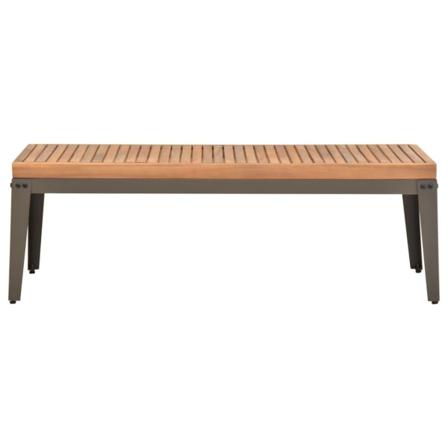 Vidaxl Trädgårdsbord 110x55x36 Cm Massivt Akaciaträ Brun