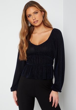 BUBBLEROOM Juni sparkling top Navy Klær