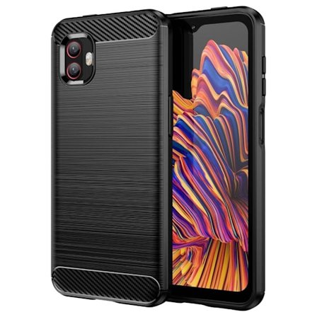 Carbon Flex Etui Samsung Galaxy Xcover 6 Pro / Xcover 2 Pro - Sort