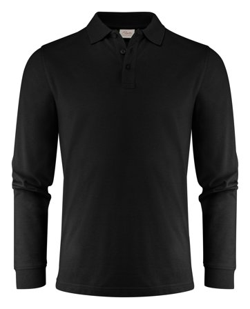 Printer Surf Pro LS Poloshirt Sort Sort, Tøj