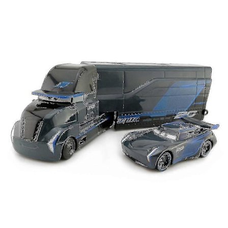 2 stk. Racingbil 3 Black Storm Jackson Container Trailer Truck Legeringslastebil Mcqueen Mack Leke Flerfarget Alternativ [HK]