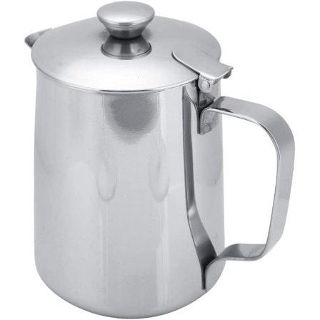 Ruostumaton teräskannu Maitokannu Kannu kannella Latte-XF4-