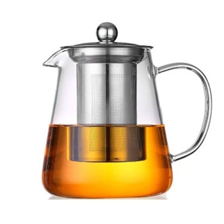 Brew Perfection with Stovetop-Safe Borosilicate Glass Teapot, Perfect Gift Idea for Tea Connoisseurs, Drip-Free Spout for Precise Pouring (32oz/950ml)