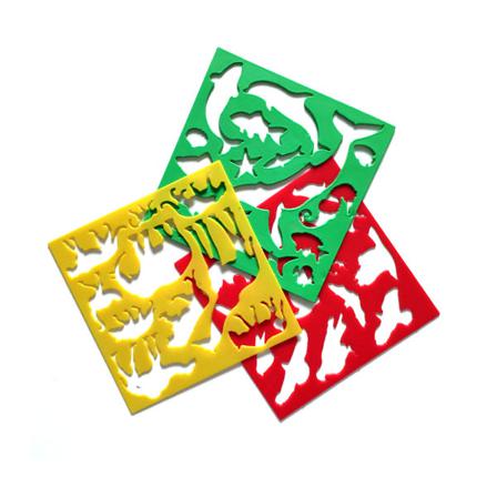 Djur, Fåglar Och Havsdjur Schabloner 3 St/förp