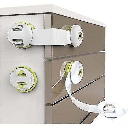 10 Barnlås för skåp med starkt lim - Kökslådor