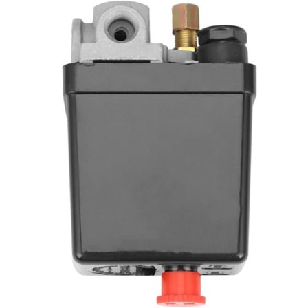 Høytytende luftkompressor trykkbryter kontrollventil 90 Psi -120 Psi Svart