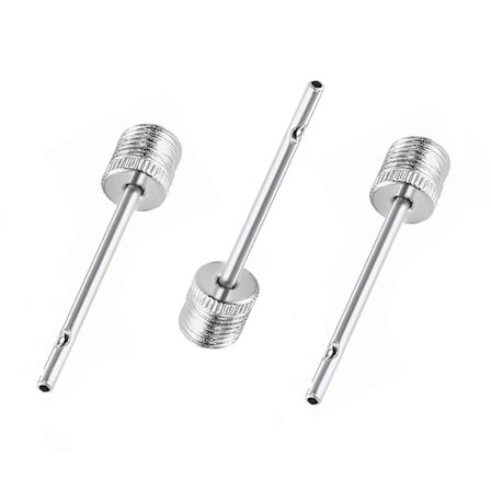 Nopeat pallojen täyttöneulat, jalkapallopumpun venttiilin neulat, pallojen täyttöneulat, pallojen täyttöadapteri venttiili (50 kpl, hopea)