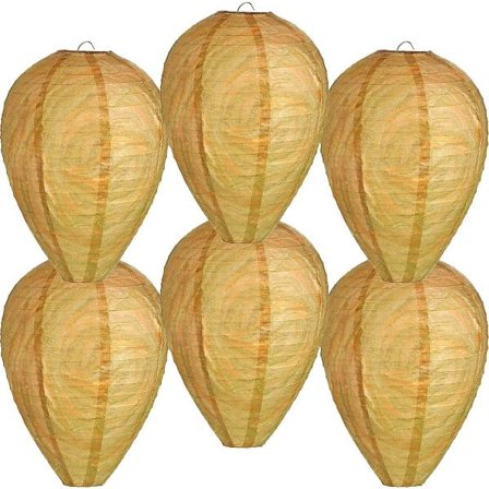 8 kpl Ampiaispesäansa ampiaisille - Riippuva valepesä - Ruskea - Ulkokäyttöön