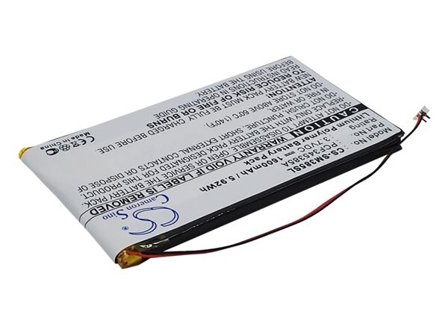 Batteri til mediespiller for Samsung Napster MP3-spiller, YP106G, PMPSGY910 osv.
